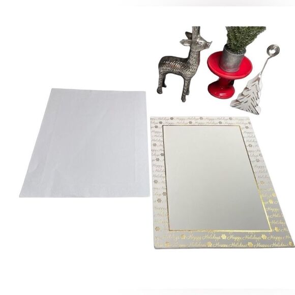 15 NEW Gold Foil Script Happy Holidays Border Stationery NWOT 15 pages - Picture 5 of 5